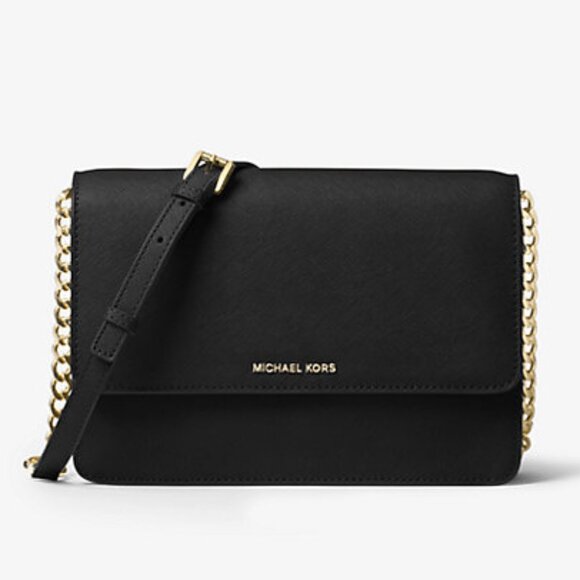 Michael Kors - Daniela Large Saffiano Leather Crossbody Bag - Picture 1 of 16